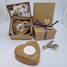 Load image into Gallery viewer, Gift Boxed Oak Tealight Candle Holder
