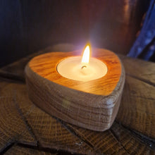 Load image into Gallery viewer, Gift Boxed Oak Tealight Candle Holder
