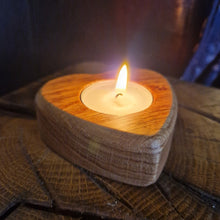 Load image into Gallery viewer, Gift Boxed Oak Tealight Candle Holder