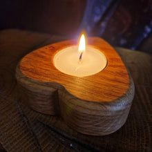 Load image into Gallery viewer, Gift Boxed Oak Tealight Candle Holder