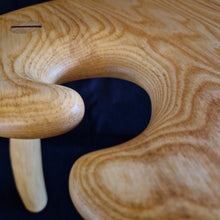 Load image into Gallery viewer, Hand Made Stool - Cornish Ripple Ash # 54