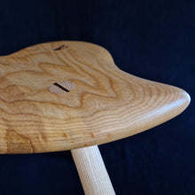 Load image into Gallery viewer, Hand Made Stool - Cornish Ripple Ash # 55