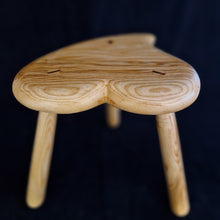 Load image into Gallery viewer, Hand Made Stool - Cornish Ripple Ash # 62