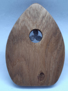 Wooden Fairy Door - Cornish Oak - Celtic Triskelion