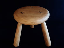 Load image into Gallery viewer, Hand Made Stool - Cornish Oak # 16
