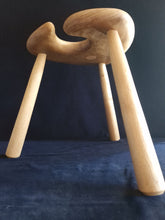Load image into Gallery viewer, Hand Made Stool - Cornish Oak # 22