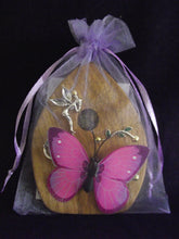 Load image into Gallery viewer, Wooden Fairy Door - Cornish Oak - Whispering Fairy

