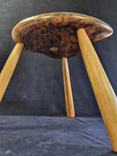 Load image into Gallery viewer, Hand Made Stool - Cornish Brown Oak # 28
