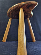 Load image into Gallery viewer, Hand Made Stool - Cornish Brown Oak # 28
