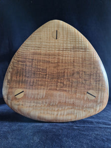 Hand Made Stool - Cornish Brown Ripple Ash # 27