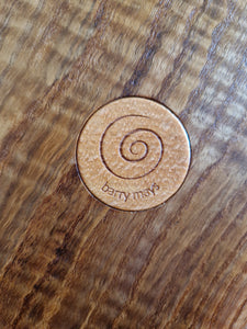 Hand Made Stool - Cornish Brown Ripple Ash # 27