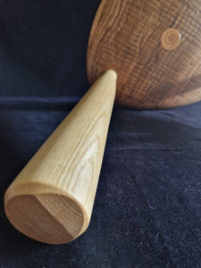Hand Made Stool - Cornish Brown Ripple Ash # 27