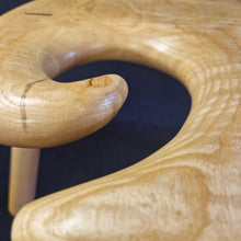 Load image into Gallery viewer, Hand Made Stool - Cornish Ripple Ash # 31
