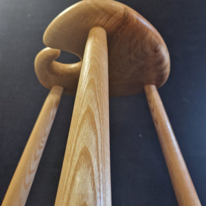 Hand Made Stool - Cornish Ripple Ash # 32