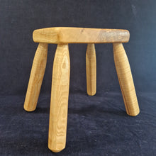 Load image into Gallery viewer, Hand Made Stool - Cornish Olive Ash # 38
