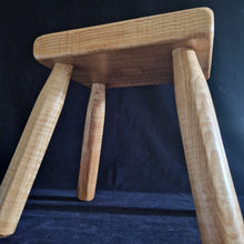 Load image into Gallery viewer, Hand Made Stool - Cornish Ripple Ash # 39
