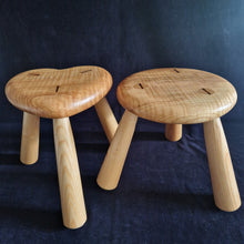 Load image into Gallery viewer, Hand Made Stool - Cornish Olive Ash # 41
