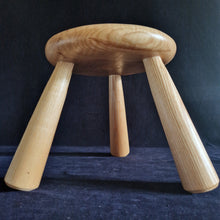 Load image into Gallery viewer, Hand Made Stool - Cornish Olive Ash # 41
