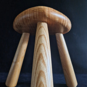 Hand Made Stool - Cornish Ripple Ash # 42