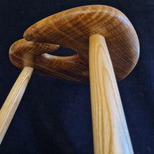 Load image into Gallery viewer, Hand Made Stool - Cornish Olive Ash # 44
