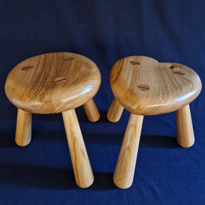 Hand Made Stool - English Elm # 70