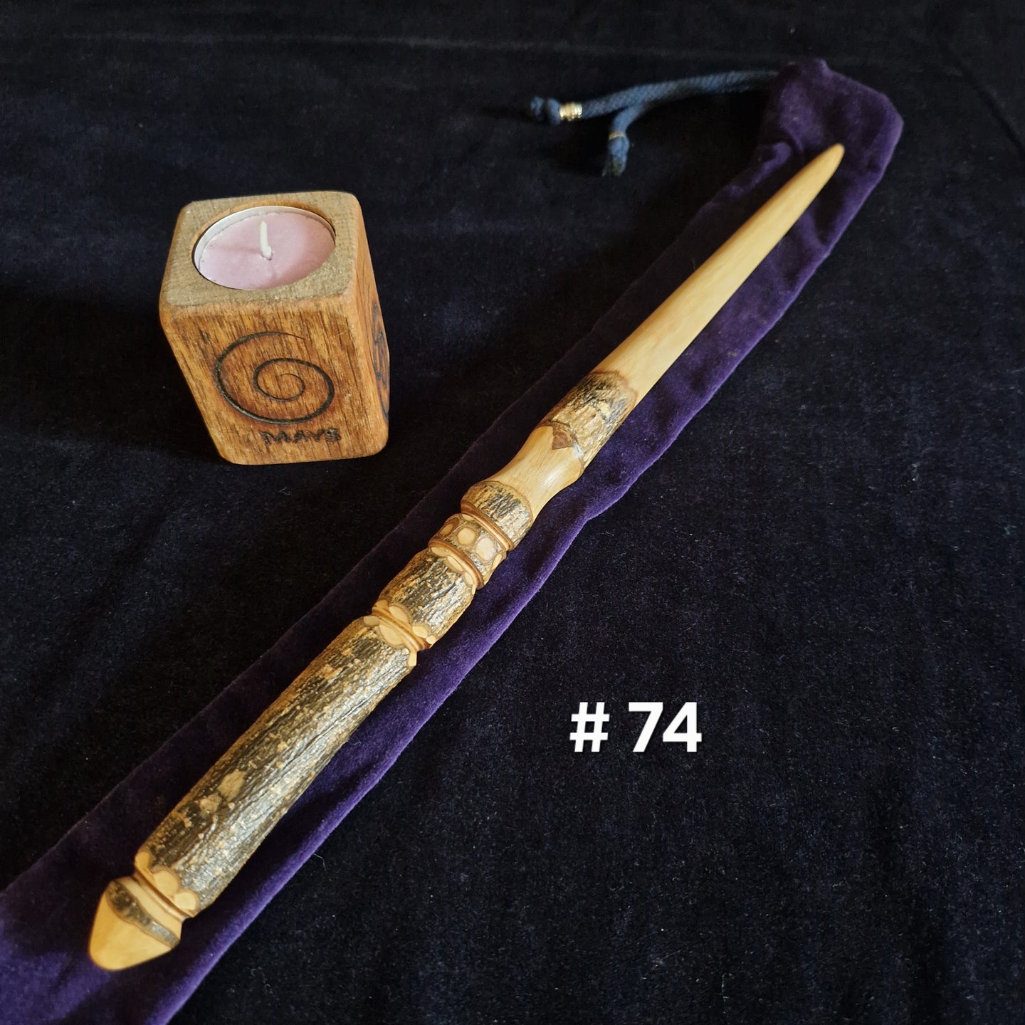 Wooden Wand # 74 - Cornish Holly