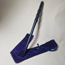 Load image into Gallery viewer, Hand made 4,500 year old Bog Oak Wand # 76
