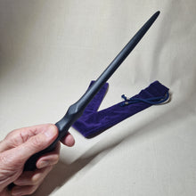 Load image into Gallery viewer, Hand made 4,500 year old Bog Oak Wand # 76
