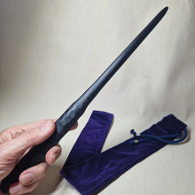 Load image into Gallery viewer, Hand made 4,500 year old Bog Oak Wand # 77
