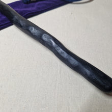 Load image into Gallery viewer, Hand made 4,500 year old Bog Oak Wand # 78
