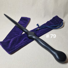 Load image into Gallery viewer, Hand made 4,500 year old Bog Oak Wand # 79

