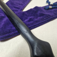 Load image into Gallery viewer, Hand made 4,500 year old Bog Oak Wand # 79
