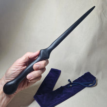 Load image into Gallery viewer, Hand made 4,500 year old Bog Oak Wand # 79
