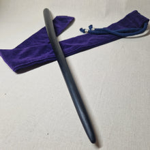 Load image into Gallery viewer, Hand made 4,500 year old Bog Oak Wand # 80

