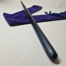 Load image into Gallery viewer, Hand made 4,500 year old Bog Oak Wand # 81
