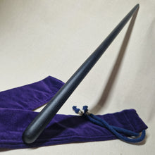 Load image into Gallery viewer, Hand made 4,500 year old Bog Oak Wand # 81
