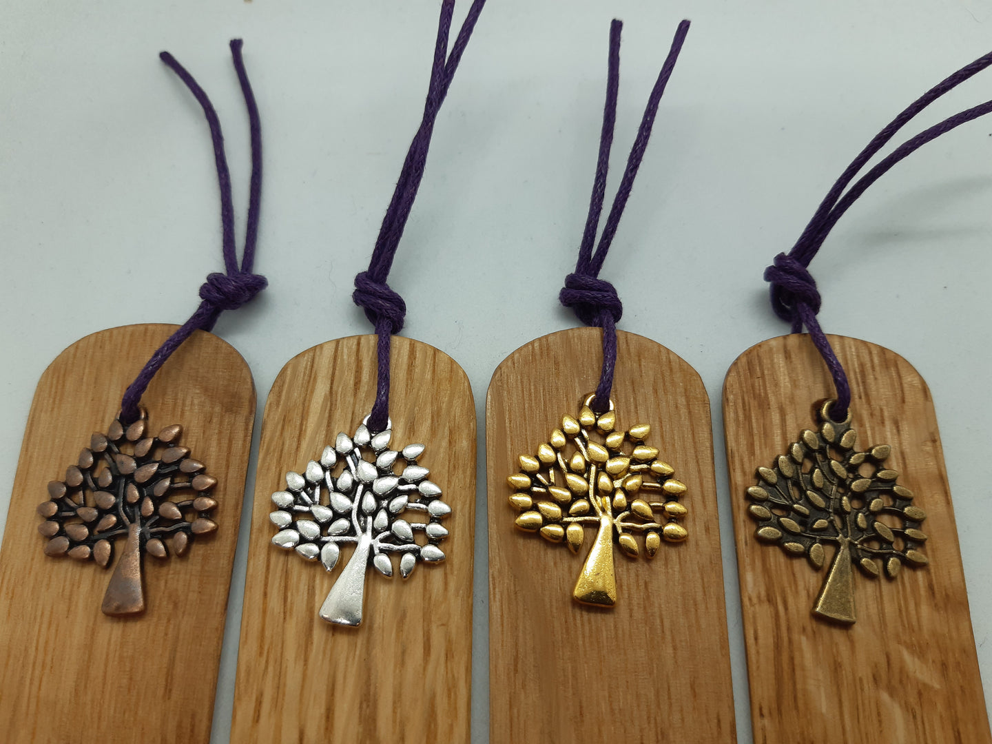 Wooden Bookmark Set of 4 - Cornish Oak