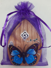 Load image into Gallery viewer, Wooden Fairy Door - Cornish Oak - Celtic Knot
