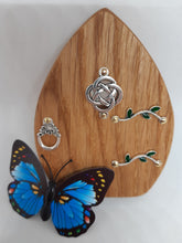 Load image into Gallery viewer, Wooden Fairy Door - Cornish Oak - Celtic Knot
