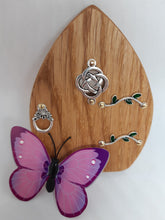 Load image into Gallery viewer, Wooden Fairy Door - Cornish Oak - Celtic Knot

