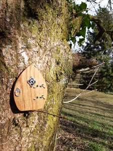 Wooden Fairy Door - Cornish Oak - Celtic Knot