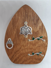 Load image into Gallery viewer, Wooden Fairy Door - Cornish Oak - Elfin Knot

