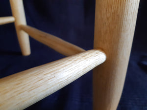 Hand Made Stool - Ash and Wych Elm # 9