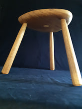 Load image into Gallery viewer, Hand Made Stool - Cornish Oak # 12
