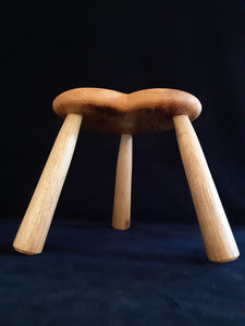 Hand Made Stool - Yew and Oak #20