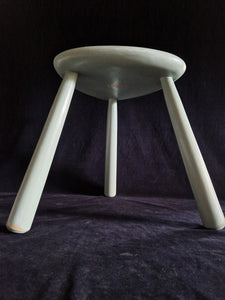 Hand Made Painted Stool - Cornish Oak #  24