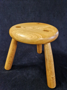 Hand Made Stool - Cornish Elm & Oak # 25