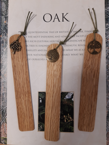 Wooden Bookmark Set of 4 - Cornish Oak