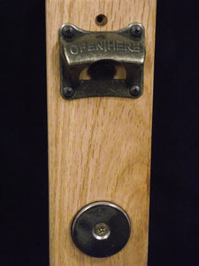 Bottle Opener - Wall Mounted with Magnetic Catcher