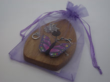 Load image into Gallery viewer, Wooden Fairy Door - Cornish Oak - Sitting Fairy
